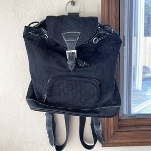 Black Gucci backpack